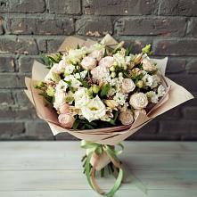 Букет цветов из:  Альстромерии, Розы и Хризантемы #REPLACE_PRED# Коренево