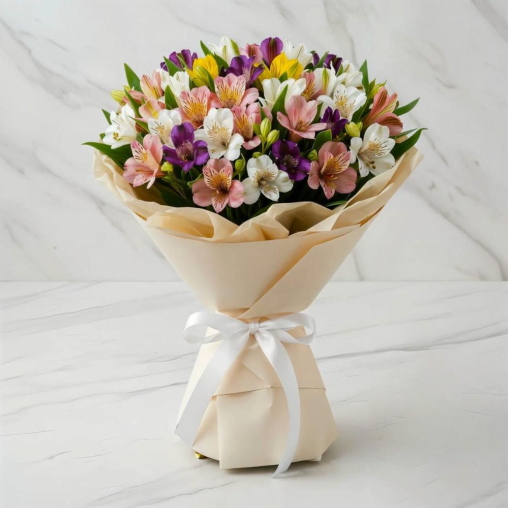 Букет цветов из: Альстромерии в Коренево