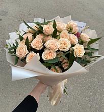 Букет Кремовые розы Латте в Коренево