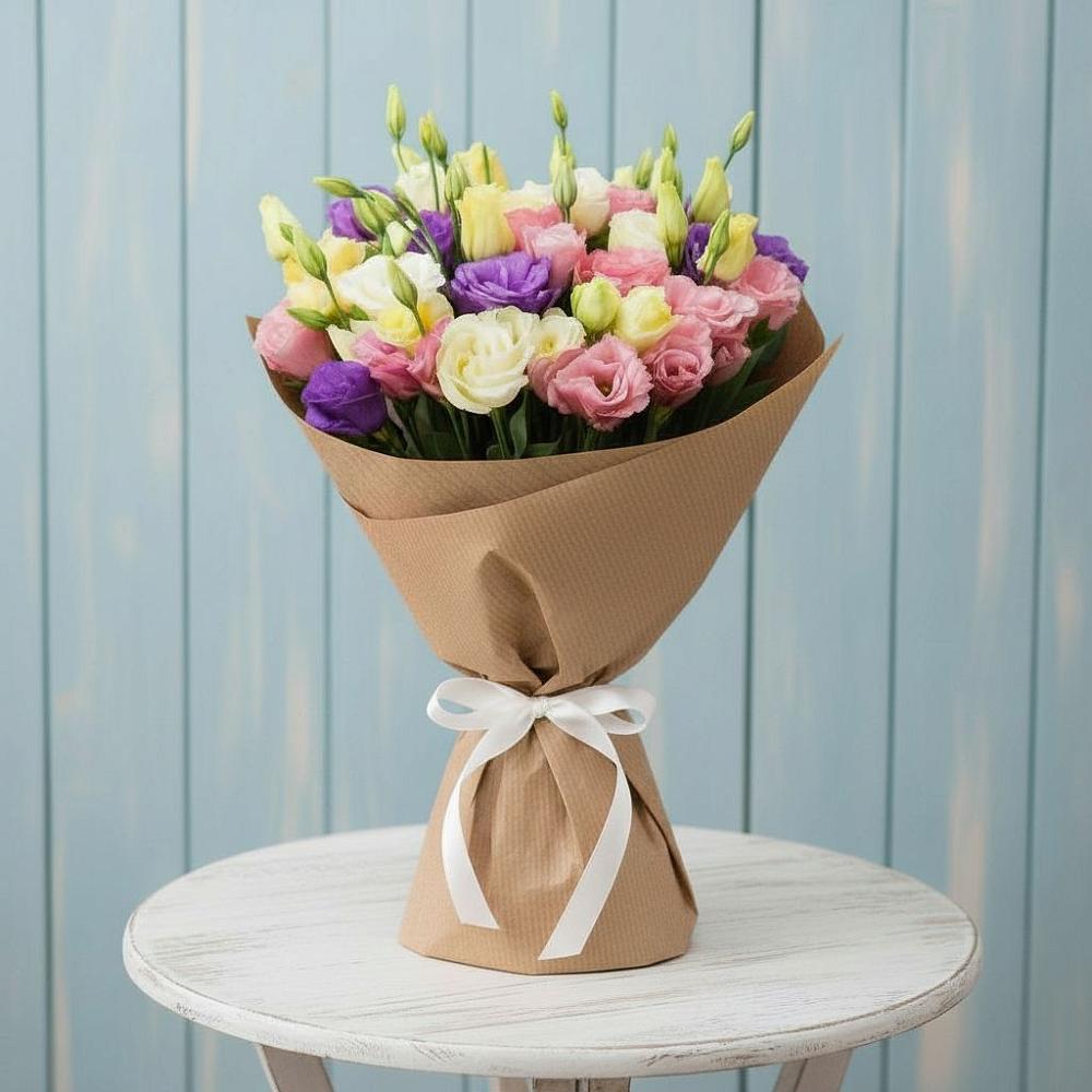 Букет цветов из: Лизиантусы в Коренево