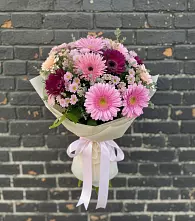 Букет цветов из:  Герберы и Хризантемы #REPLACE_PRED# Коренево