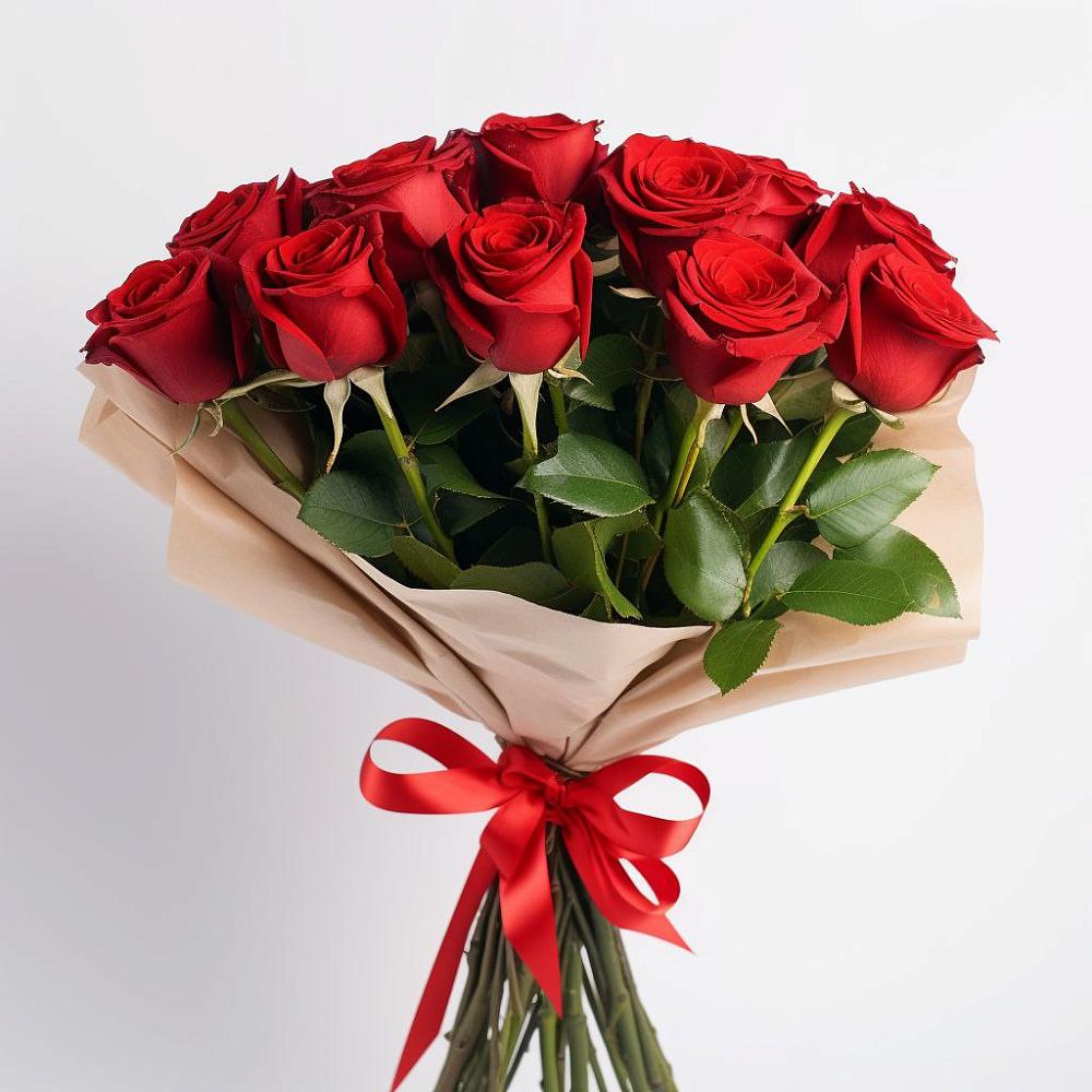 Букет 11 Красных роз Эдлесс Лав в Коренево