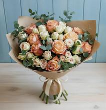 Букет цветов из:  Альстромерии и Розы в Коренево