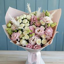 Букет цветов из:  Альстромерии и Розы в Коренево